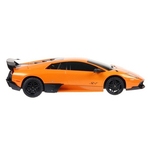 MASINA CU TELECOMANDA LAMBORGHINI MURCIELAGO LP670 PORTOCALIU CU SCARA 1 LA 24