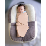 Sistem de infasare din bumbac 0-3 luni BabyJem Swaddle (Culoare: Gri)