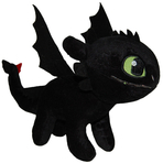 Set 2 jucarii din plus Toothless 25 cm si Meatlug 21 cm, How to train your dragon