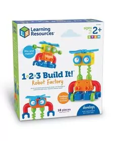 Hai sa construim - 1, 2, 3  Robotel colorat