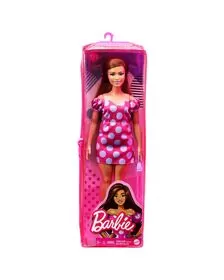 PAPUSA BARBIE FASHIONISTA SATENA CU ROCHIE ROZ CU BULINE