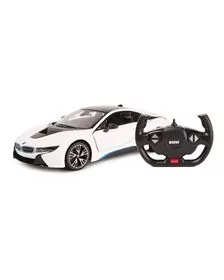 MASINA CU TELECOMANDA BMW I8 ALB SCARA 1 LA 14