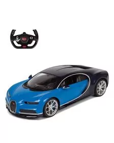 MASINA CU TELECOMANDA BUGATTI CHIRON ALBASTRU SCARA 1 LA 14