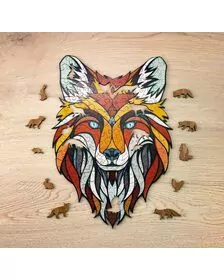Puzzle din lemn, FOX, 141 piese @ EWA