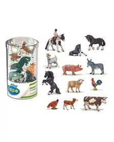 PAPO FIGURINA SET 13 MINIFIGURINE ANIMALE FERMA