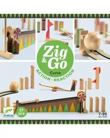 Zig and Go Djeco, set de constructie cu 27 piese, Bila cea mai mare