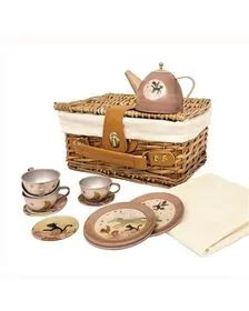Set ceai in cos picnic, Muzicantii din Bremen, Egmont toys