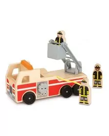 Masinuta de pompieri din lemn