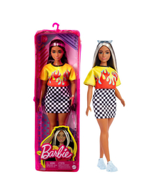 PAPUSA BARBIE FASHIONISTA BRUNETA CU SUVITE BLONDE