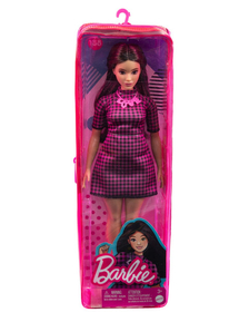 PAPUSA BARBIE FASHIONISTA SATENA CU ROCHIE MOV