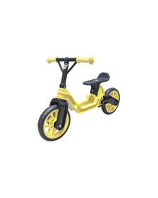 Bicicleta fara pedale Malipen cu cadru din plastic, galben