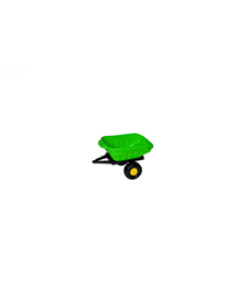 Remorca pentru tractor cu pedale, verde