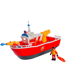 Barca Simba Fireman Sam Titan Fireboat 32 cm cu figurina si accesorii