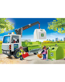 Playmobil - Camion De Reciclare Sticla Cu Container