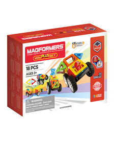 Set magnetic de construit- Magformers Wow Plus, 18 piese