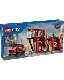 LEGO CITY STATIE SI CAMION DE POMPIERI 60414