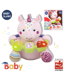 Jucarie interactiva bebe cu activitati si lumini 20 cm - Unicorn