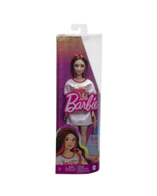 PAPUSA BARBIE FASHIONISTA BRUNETA CU ROCHITA SPORT