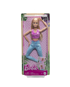 PAPUSA BARBIE MADE TO MOVE BLONDA CU TOP MOV