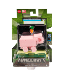 MINECRAFT CRAFT A BLOCK FIGURINA PIG 8CM