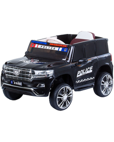 Masinuta electrica Chipolino SUV Police Patrol cu scaun din piele black