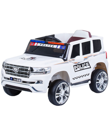 Masinuta electrica Chipolino SUV Police Patrol cu scaun din piele white