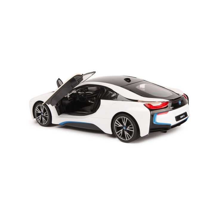 MASINA CU TELECOMANDA BMW I8 ALB SCARA 1 LA 14