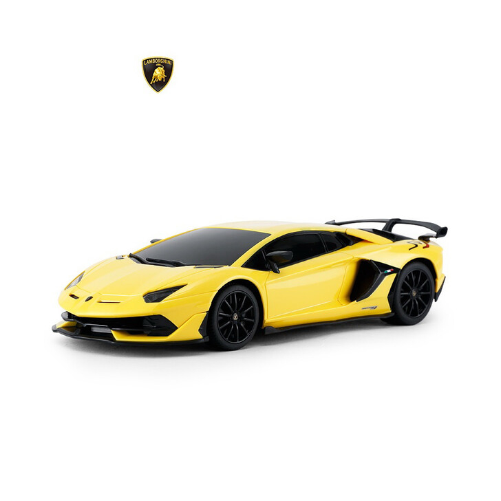 MASINA CU TELECOMANDA LAMBORGHINI AVENTADOR SVJ GALBEN CU SCARA 1 LA 24