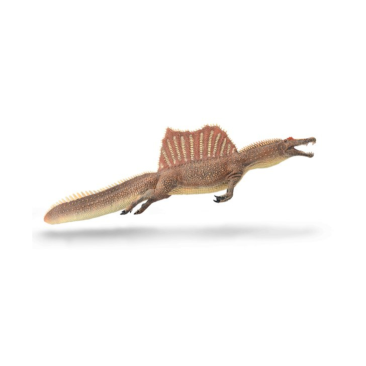 Figurina pictata manual dinozaur Spinosaurus innotand cu mandibula mobila