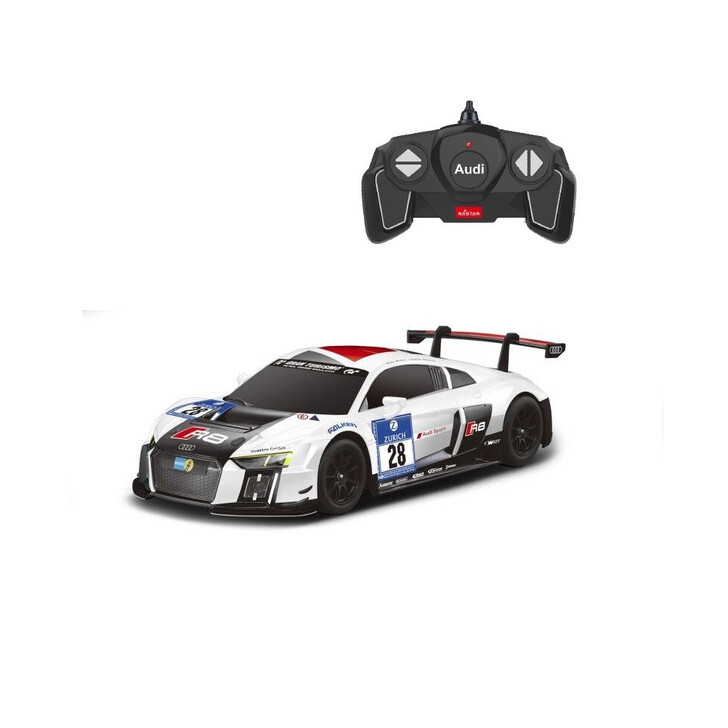 MASINA CU TELECOMANDA AUDI R8 LMS PERFORMANCE ALB SCARA 1 LA 18