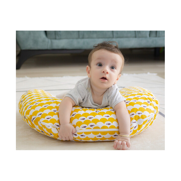 Perna pentru alaptat 2 in 1 Nursing Pillow (Culoare: Gri)