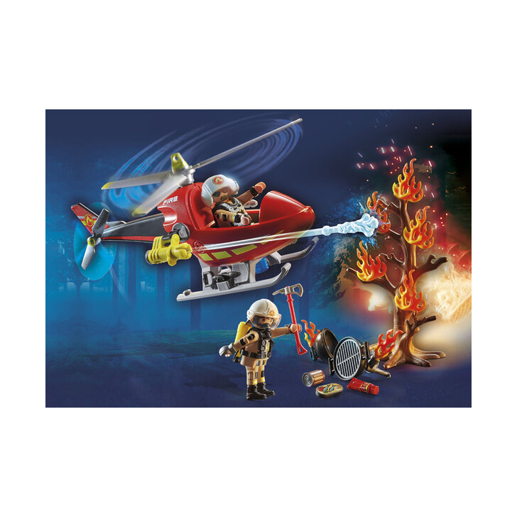 Elicopter de pompieri cu 2 figurine - Playmobil City Action