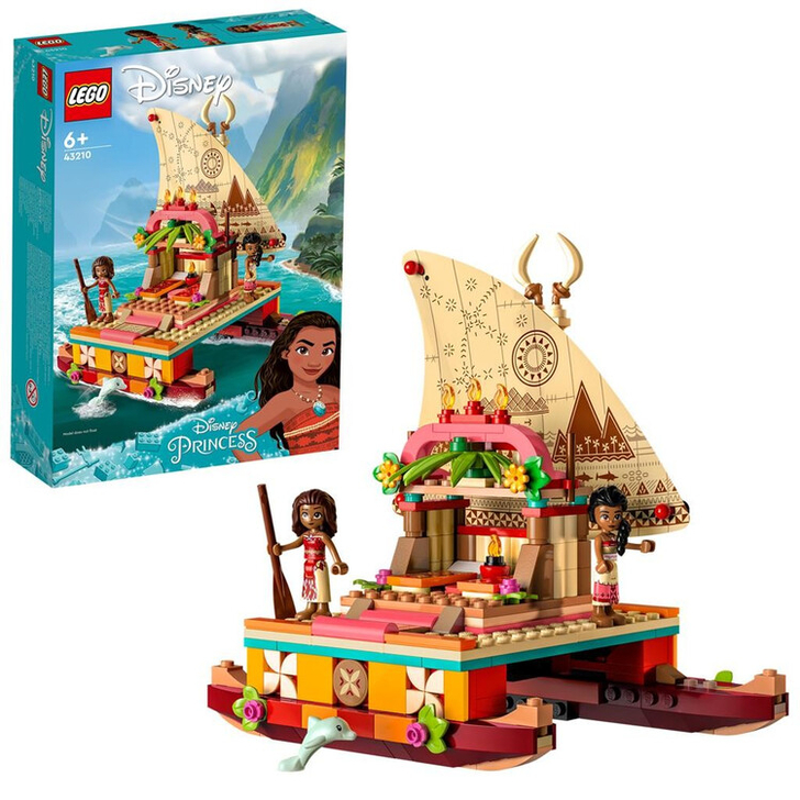 Set de construit - Lego Disney Princess, Catamaranul Polinezian al Moanei   43210