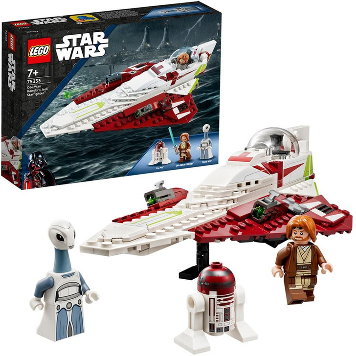 Set de construit - Lego Star Wars, Jedi Starfighterul lui Obi- Wan Kenobi  75333