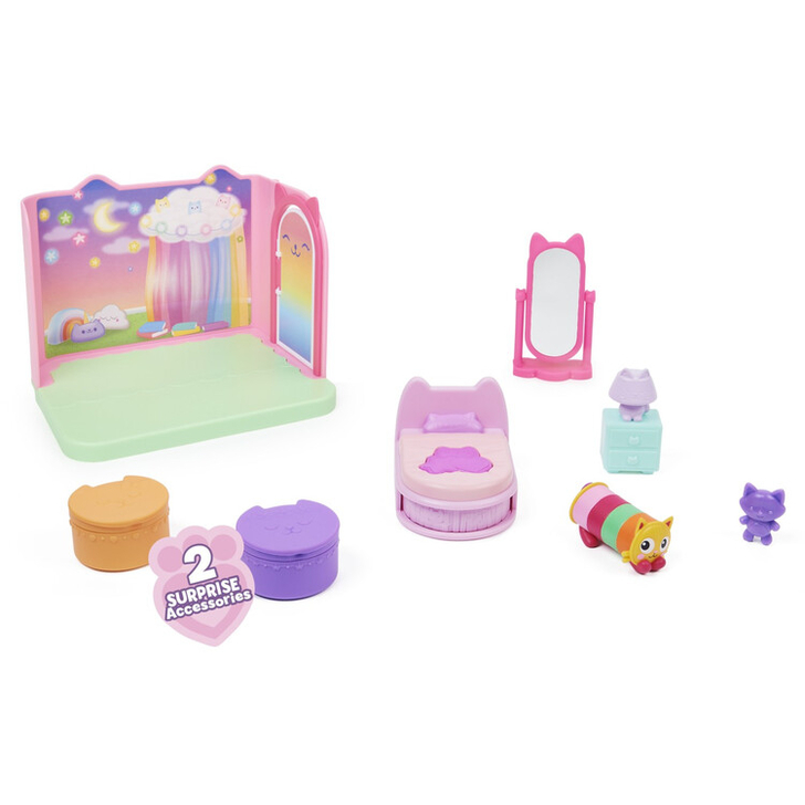 GABBYS DOLLHOUSE CASA DE LUX DORMITORUL VISELOR FRUMOASE A LUI PILLOWCAT