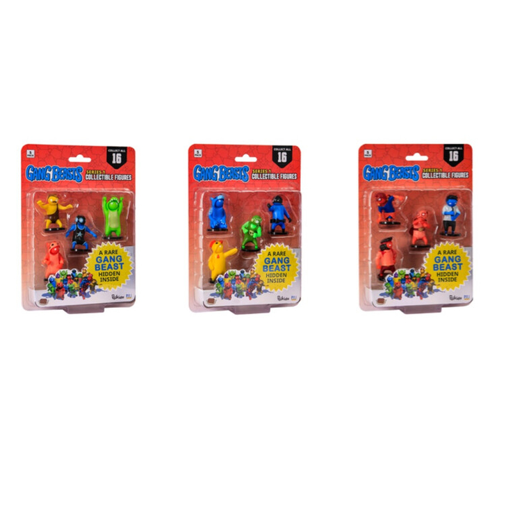 Gang Beasts - Set 5 figurine cu un personaj rar ascuns