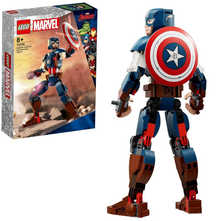 LEGO SUPER HEROES FIGURINA DE CONSTRUCTIE CAPTAIN AMERICA 76258