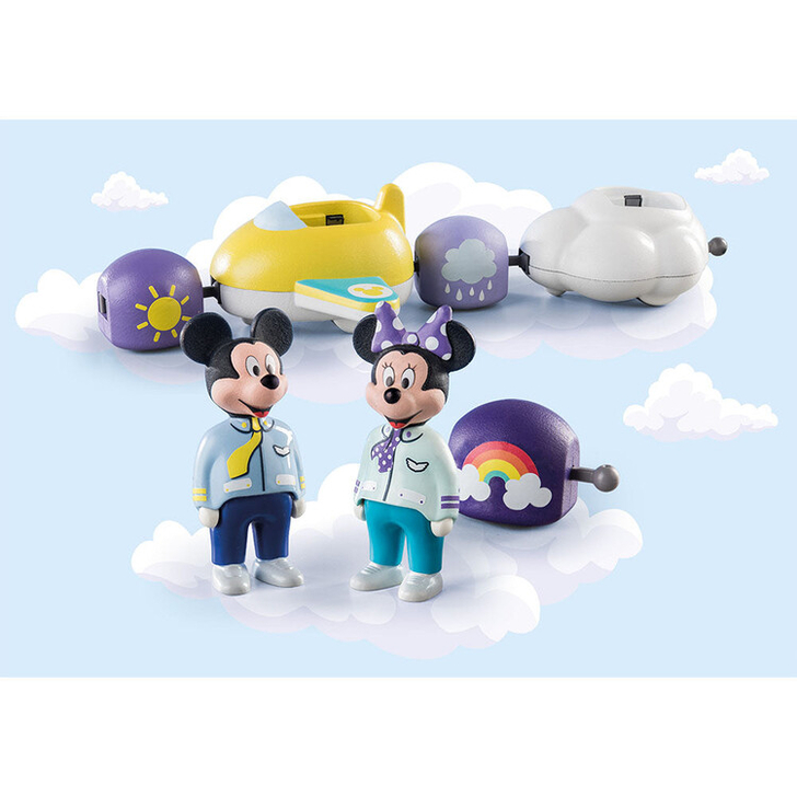 PLAYMOBIL - 1.2.3 & DISNEY: ZBORUL LUI MICKEY SI MINNIE PRINTRE NORI