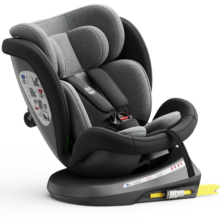 Scaun Auto Tweety Plus DELUXE BUF BOOF iSIZE Black cu Isofix rotativ 360 grade 40-150 cm