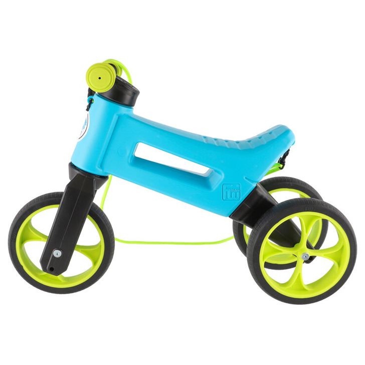 Bicicleta fara pedale Funny Wheels Rider YETTI SUPERPACK 3 in 1 Blue/Lime