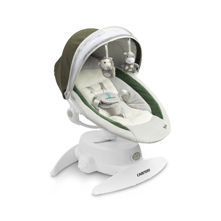 Leagan electric rotativ 360⁰ (max. 9 kg), cu inclinare reglabila, senzor de miscare si telecomanda Caretero OPTI Verde