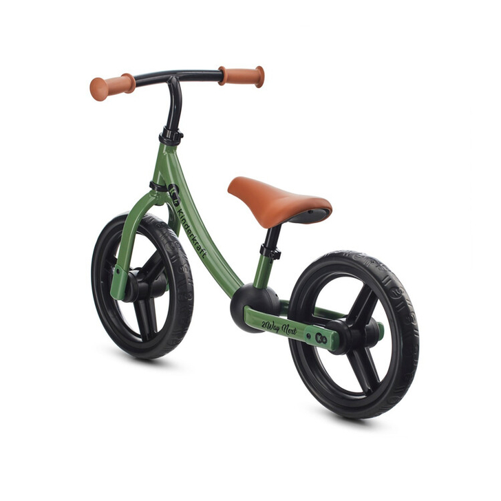 BICICLETA FARA PEDALE, KINDERKRAFT - 2WAY NEXT, PORTOCALIU, 12INCH, LIGHT GREEN