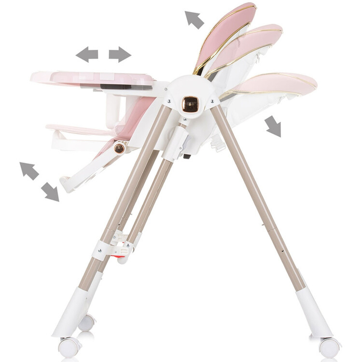 Scaun de masa Chipolino Milk Shake 2 in 1 flamingo