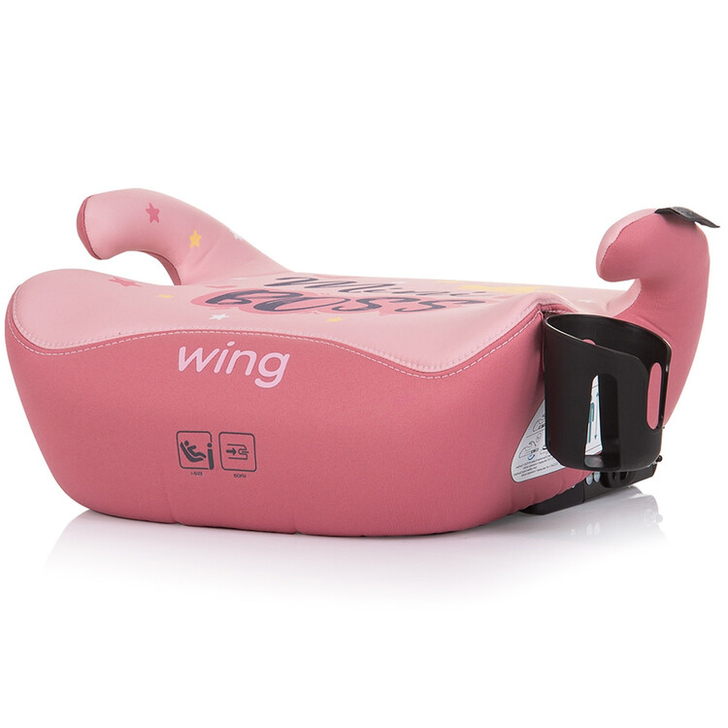 Inaltator auto Chipolino Wing I-Size 125-150 cm pink mini boss cu sistem Isofix