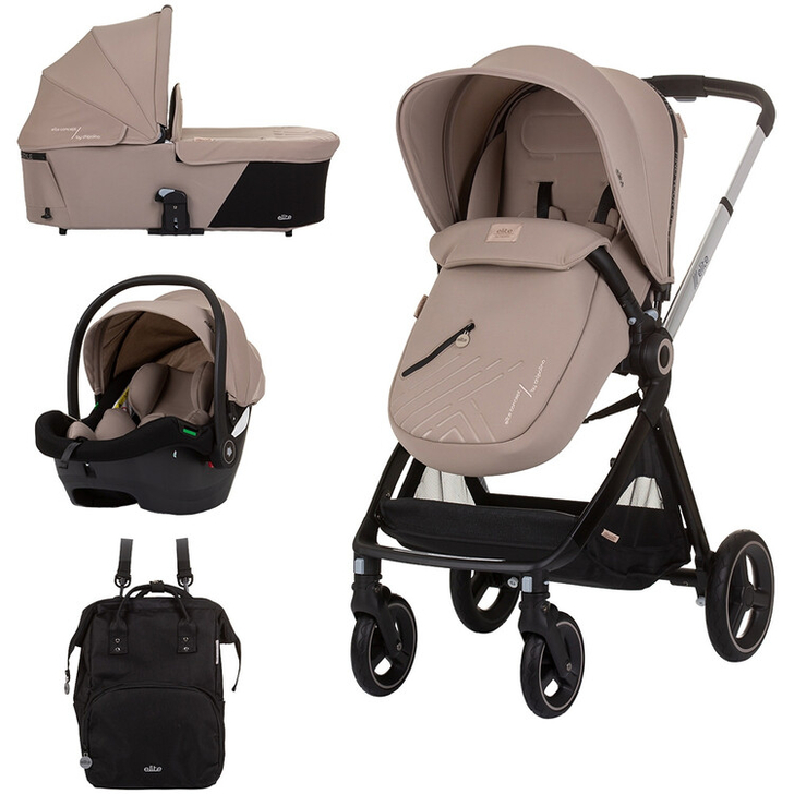 Carucior Chipolino Elite 3 in 1 macadamia