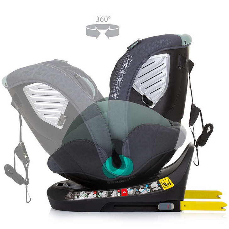 Scaun auto Chipolino Supreme I-Size 40-150 cm cu sistem Isofix pastel green